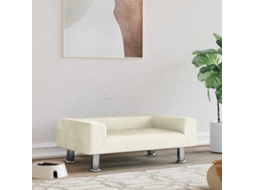 Vidaxl Cama 70x45x26,5 Cm Veludo Cor Creme