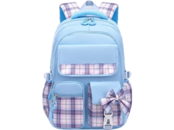 Mochila Escolar Feminina Para O Ensino Fundamental, Multibolsos Crianças, Volta Às Aulas, Respirável