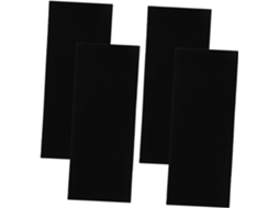 Adesivos Antiderrapantes Para Sapatos, 4 Peças, Silicone Preto
