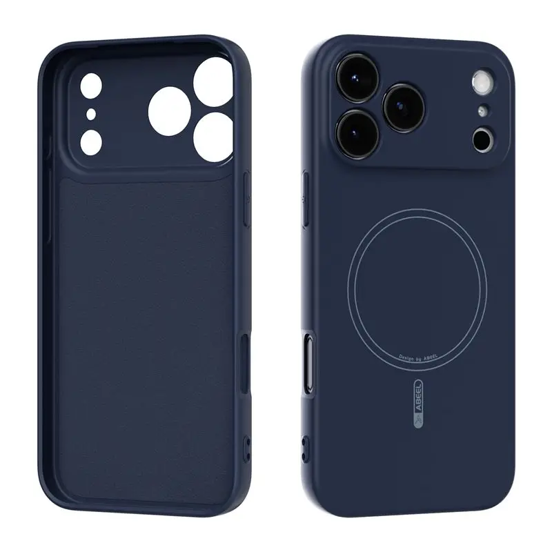 (azul, Iphone 13 Pro) Capa Magnética De Silicone Líquido Macio Para Iphone, Resistente A Quedas E Compatível Com Carregamento Sem Fio.