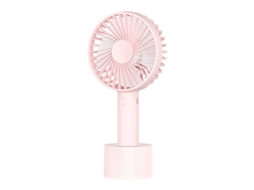 Mini Ventilador Portátil Usb, Compacto e Recarregável, Versão Mini Fofa de Verão 2000mah MDUG (rosa)