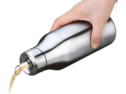 Dispensador de Óleo e Vinagre de Aço Inoxidável Anti goteo Multifuncional para Cozinha Easy Clean