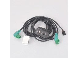 Adaptador Usb Aux Switch + Cabo Para Bmw E60 E61 E63 E64 E87 E90 E70 F25 F01 F02 F03 F04 F12 F13 A
