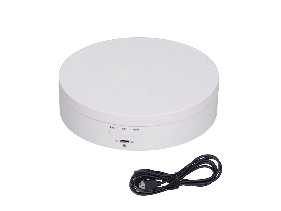 Laxiscreed Suporte Giratório Para Bijuteria Com Usb, Plataforma Rotativa Automática 5v