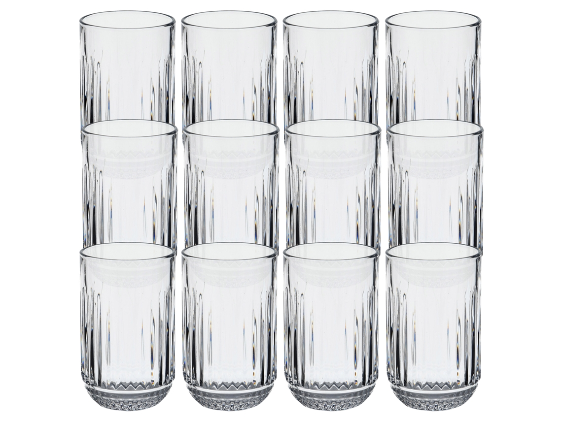 Conjunto 12 Copos Vidro Transparente San Ignacio 380ml