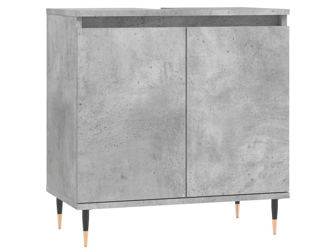 Armário Casa de Banho em Derivados de Madeira Cinza Cimento MAISON EXCLUSIVE (58x33x60 cm)