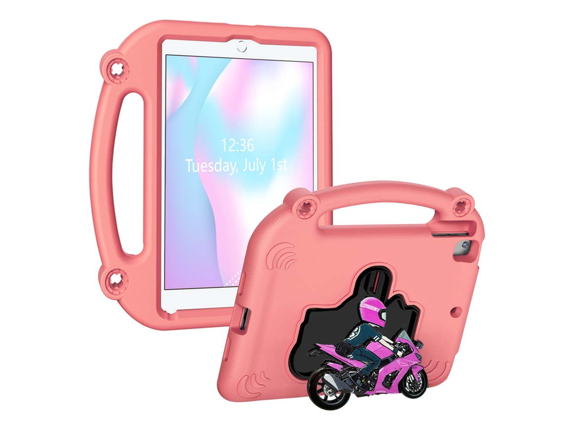 Capa Rosa Para Tablet Apple Com Mini Suporte Para Motocicleta Ipad Air 1 9.7 Ipad 5 Rosa Yunzii