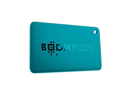 Rastreador de cartão de crédito Airtag Boomcard com Apple Find My Blue Boompods recarregáveis