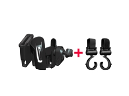 Gancho para Carrinho de Bebê para Bolsas e Sacolas, 2 Peças, Preto AQUAFORGE