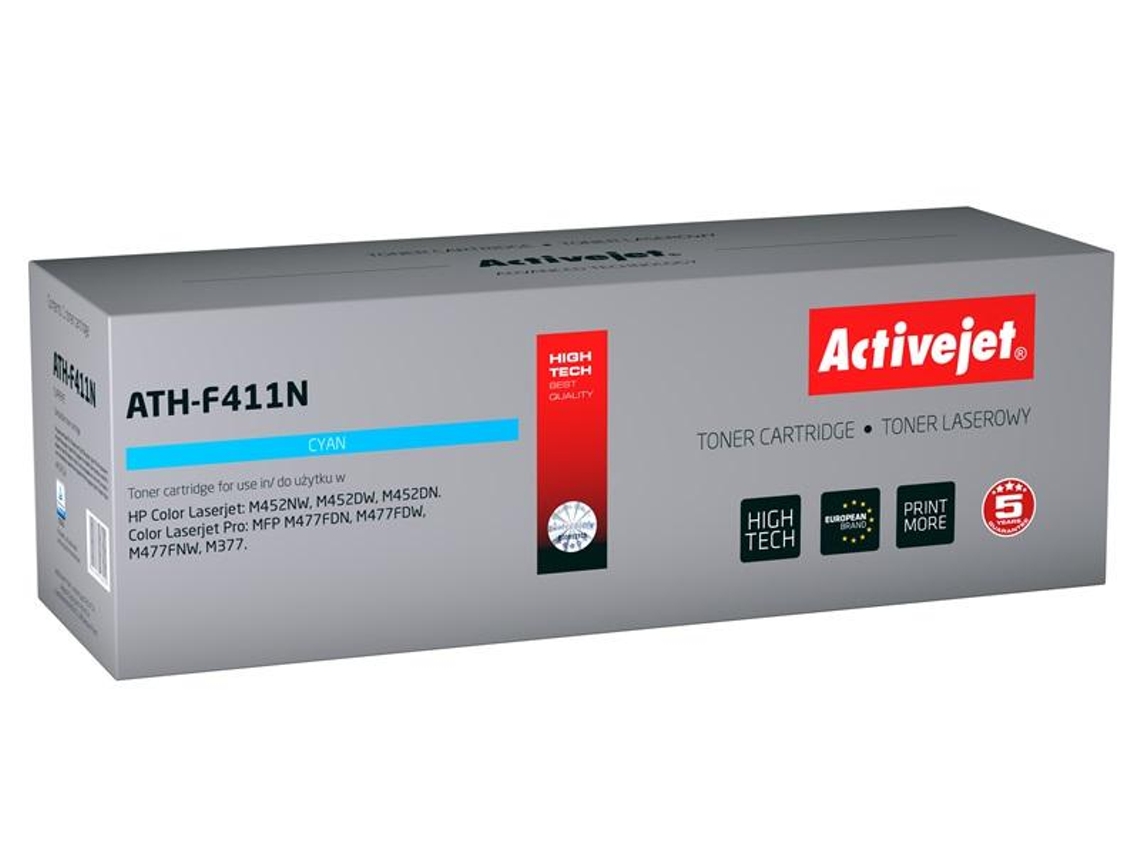 Activejet Ath-F411N Toner 1 Unidades Compatível Ciano