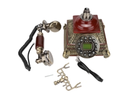 Telefone Antigo Com Fio De Mesa Para Discagem Clássica