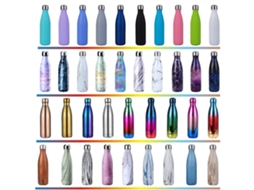 Garrafa Térmica De Aço Inoxidável Jusch Para Esportes Ao Ar Livre, Garrafa Térmica De Borracha, Azul Pavão Qinwei 541 Ly Ebike (wz1806)