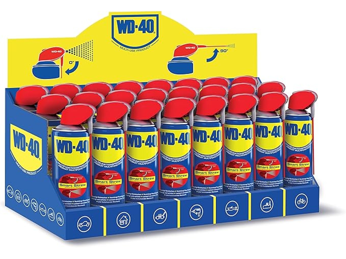 Pack De 24 Unidades De Spray Multiuso Doble Ação 500ml Limpeza Eficiente Wd 40