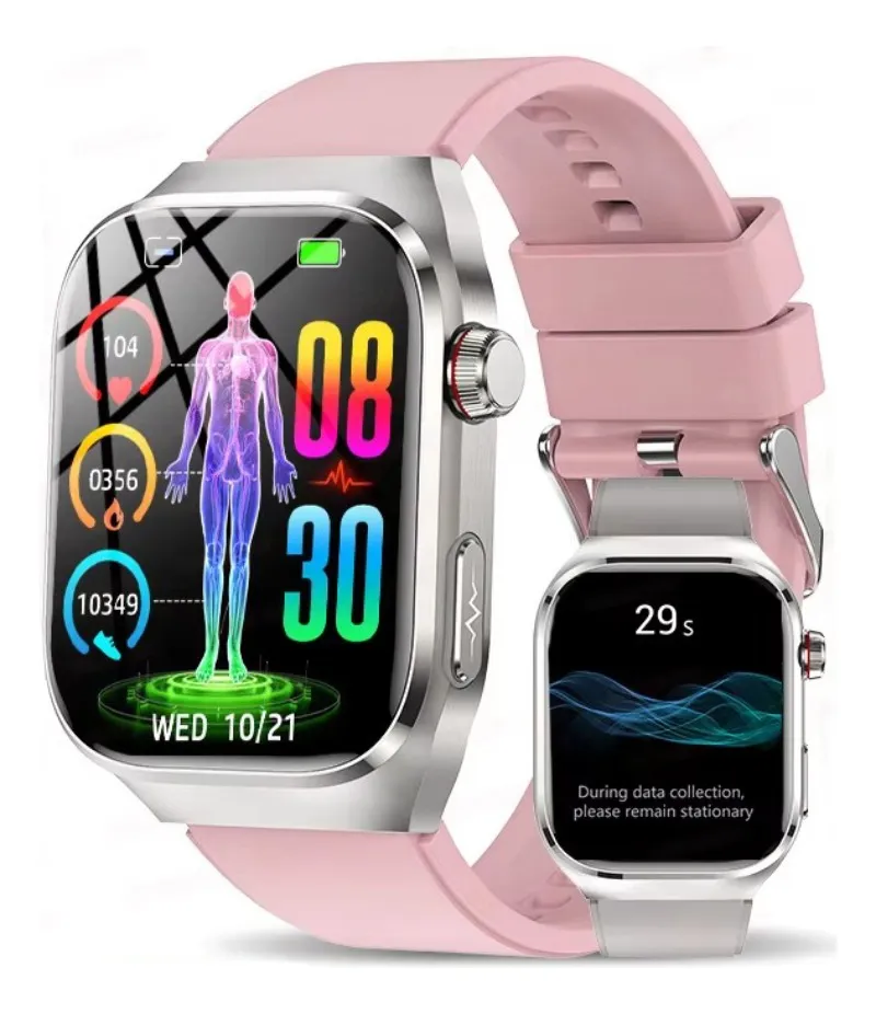 Relógio Inteligente Para Mulheres, Relógio Inteligente Para Homens, Ecg, Pressão Arterial E Açúcar No Sangue, Chamada Bluetoothvayotoy