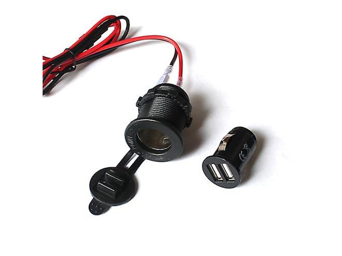 Motocicleta À Prova Dwaterproof Água Do Telefone Móvel Fonte de Alimentação Carregador Dupla Porta Usb Soquete Novo ALLINLESS