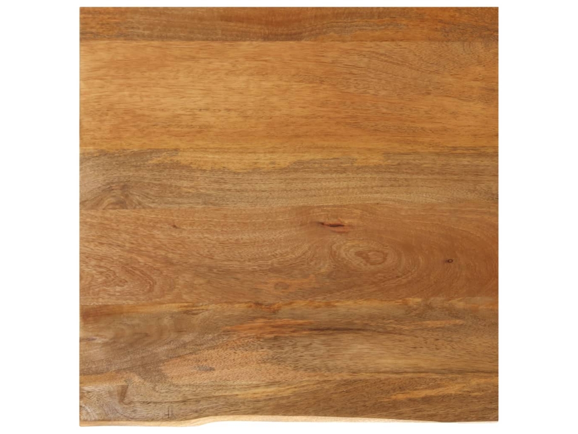Vidaxl Tampo De Mesa C/ Borda Viva 80x80x2,5 Cm Mangueira Maciça