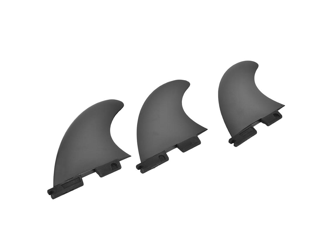 Quilha De Surf, Para Prancha De Surf, Fibra De Vidro / Nylon, 14 X 11,5 Cm, Preto