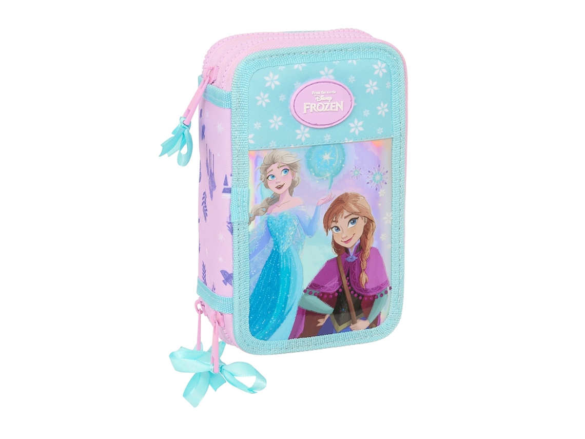 Estojo Triplo 36 Peças Frozen Cool Days 12,5 x 19,5 x 5,5 cm. SAFTA