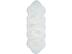 Consilio Concept Tapete De Pele Sintética Sheepskin 60x180 Cm Marfim