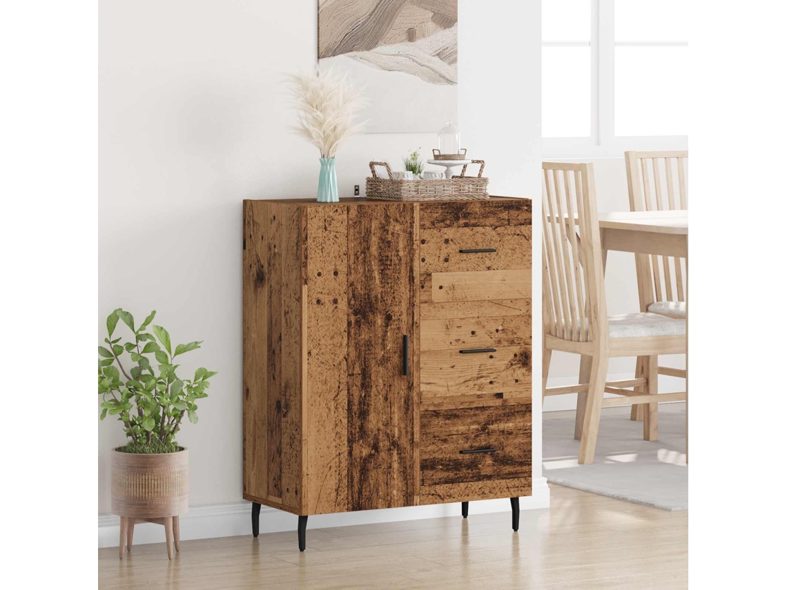 Vidaxl Buffet Com Gaveta Madeira Antiga 69,5 X 34 X 90 Cm