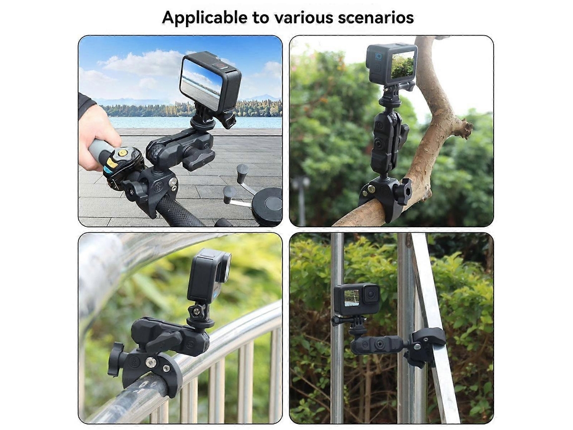 Suporte Para Carro Com Presilha Opcional Bicicleta E Motocicleta, Compatível Câmeras De Ação Insta 360.-aquaforge