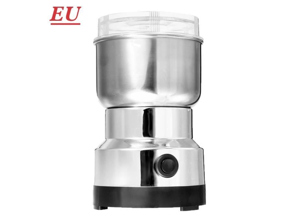 Moedor de Café Elétrico Linhaça Nozes Pimenta Especiarias Moedor Liquidificador de Aço Inoxidável Plugue Da Ue