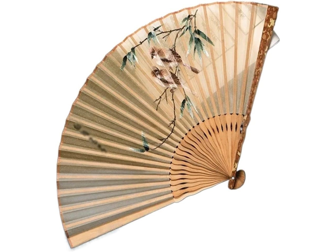 Leque japonês, leque dobrável, leque dobrável de mão feminino