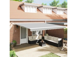 Vidaxl Estrutura De Toldo Branco 400 × 350 Cm Alumínio