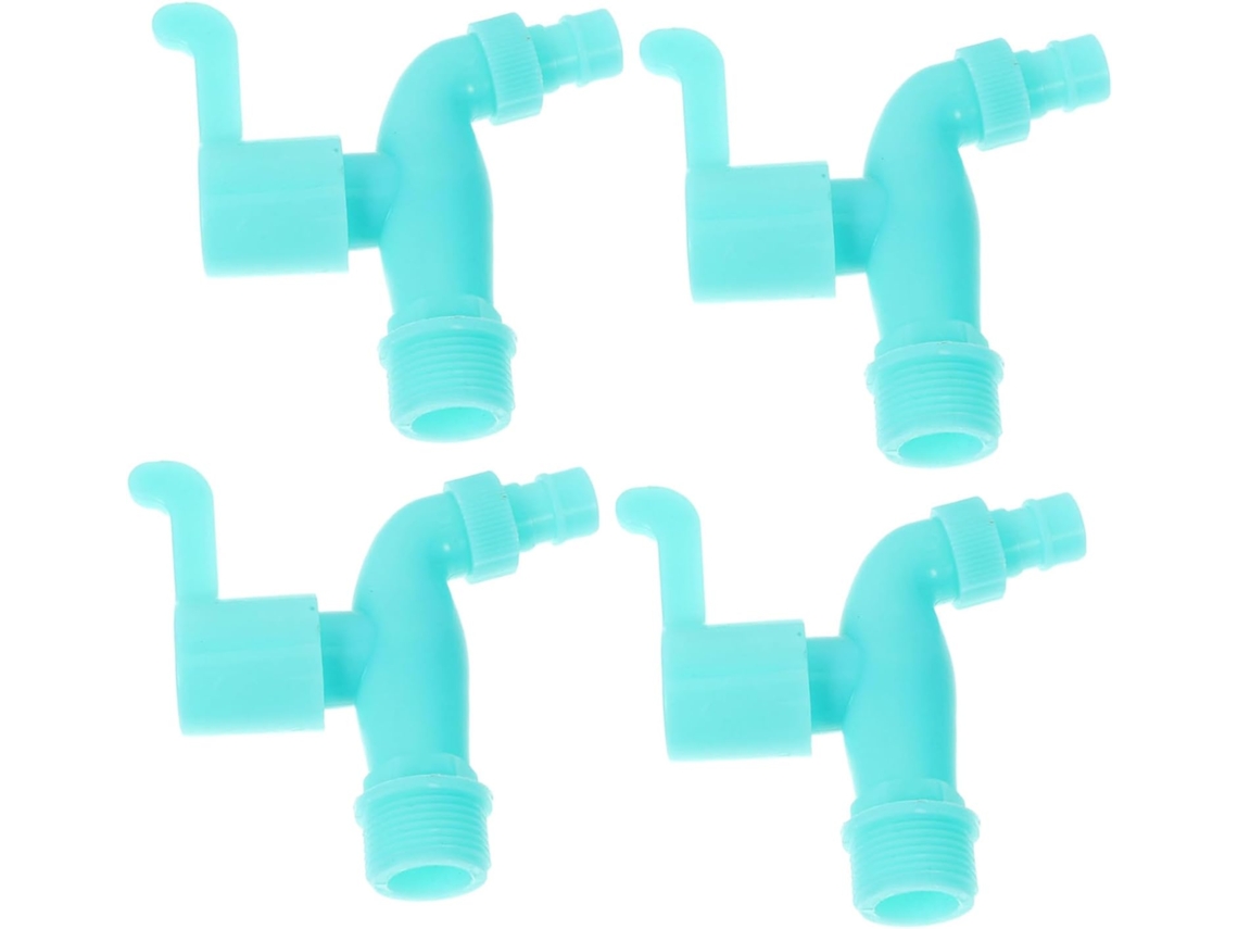 Conjunto De 4 Torneiras Plástico Resistentes Com Monocomando Para