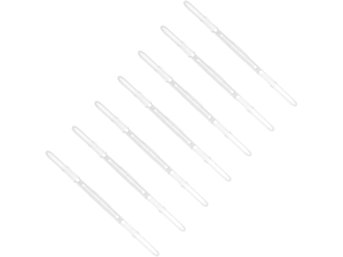 Heallily 20 - Clipes de Corrente de Plástico Branco, Leves e Fáceis de Transportar, Ideais para Presentes de Mesa e Escritório