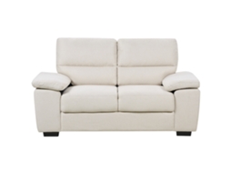 Sofá de 2 Lugares BELIANI Vogar de Tecido Creme Claro 156x74x90