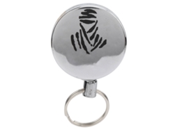 Porta chaves Retrátil Aço Inox Anel Puxar