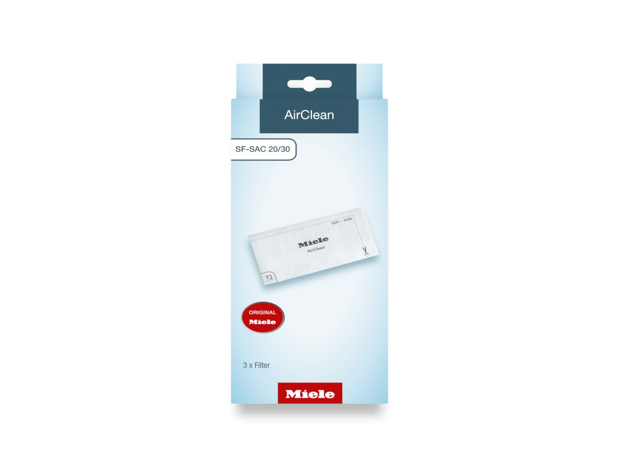 Filtro AirClean MIELE SF-SAC 20/30 (3unidades - Branco)