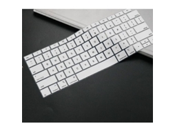 Yuru capa de Teclado de Silicone para Macbook Air Branco Anti Poeira, À Prova de Água, Ajuste Perfeito 13 2018 A1932