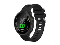 Lurelia Pulseira Garmin Forerunner 55 De 20 Mm, Silicone Preta