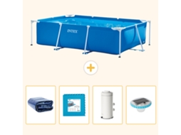 Intex Piscina Com Estrutura Retangular - 300x200x75 Cm - 5-peças S152