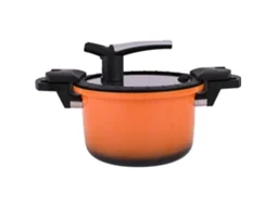 Panela Baixa Pressão 4L Laranja KASA 1 un