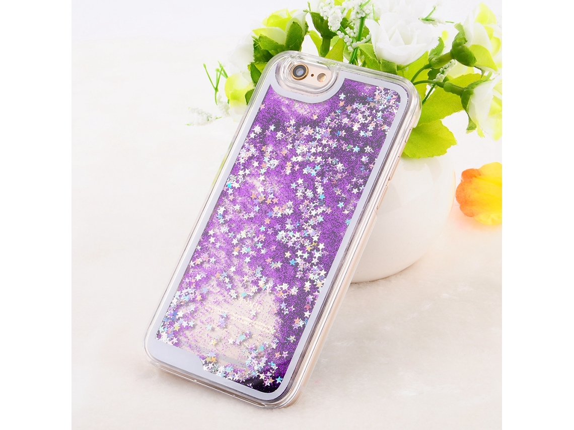Capa de telefone transparente para iPhone 6 com estrelas EOOCOO