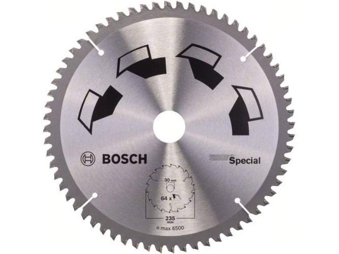 Disco de Serra Circular BOSCH Especial D= 235 mm - Orifício= 30 mm - De= 64