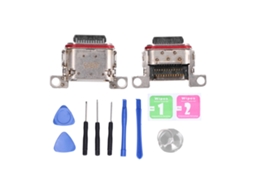 Aetheria 2pcs Placa Conector Usb para Samsung S21 S21 Plus S21 Ultra 5g Reparo Porta Carregamento