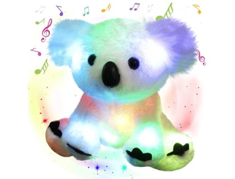 Brinquedo de Peluche Koala Iluminado para Meninas com Música Iluminada 25Cm LUGA