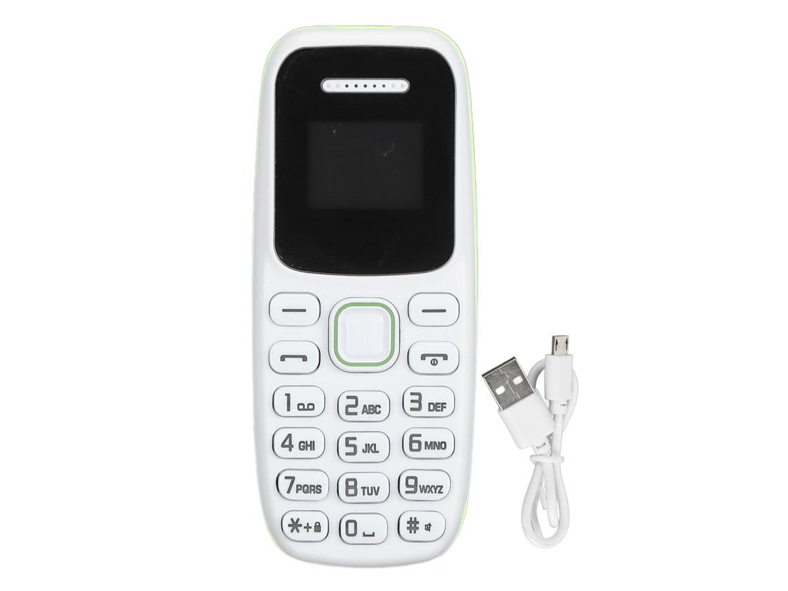 Aetheria telefone 2g Desbloqueado para Idosos Mini Dual Sim Botões Grandes Reprodutor de Música Branco
