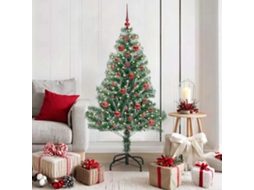 Vidaxl Árvore De Natal Artificial Coberta De Neve Com Luzes De Led