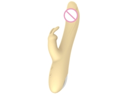 Vibrador Fmea Telescpico De Coelho Com Motor Duplo De 10 Velocidades (amarelo) Yizhood