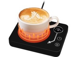 Aquecedor de canecas de café de mesa Slowmoose com 3 configurações de temperatura (130 °F/150 °F/170 °F), preto