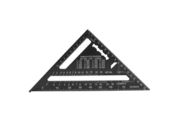 Régua de Velocidade 7 Polegadas Duplex Metal Métrico Imperial Ângulo Reto para Designer Engenheiro