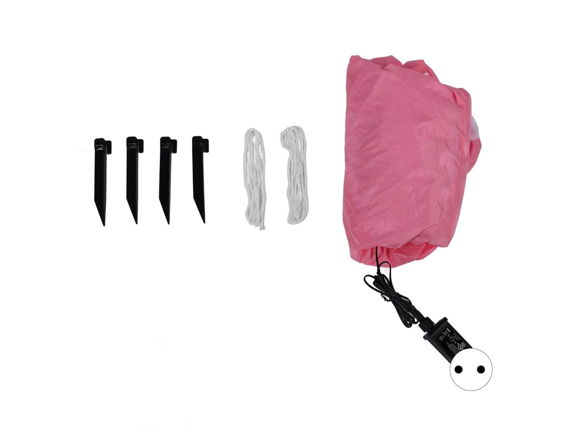 Laxiscreed Coelho De Páscoa Inflável 4.9ft Decorativo Para Jardim, Festa Ou Exterior, Rosa, Eu Plug 220v