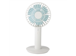 Laxiscreed Mini Ventilador Portátil De Mesa Com Ecrã, Silencioso E Leve, Cor Branca