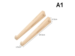 Suporte de Madeira para Laptop com Design Triangular Ergonômico, Ideal para Mesas. AQUAFORGE