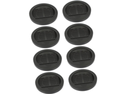 Mipcase Conjunto De 8 Protetores Silicone Para Rodízios Móveis, Como Camas E Cadeiras De Escritório